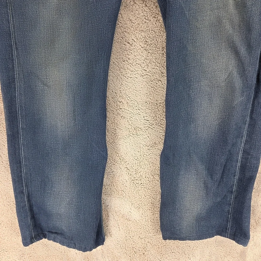 Vintage Levis Blue Star Jeans Mens Blue Buckle Back Engineered Fits 32x26